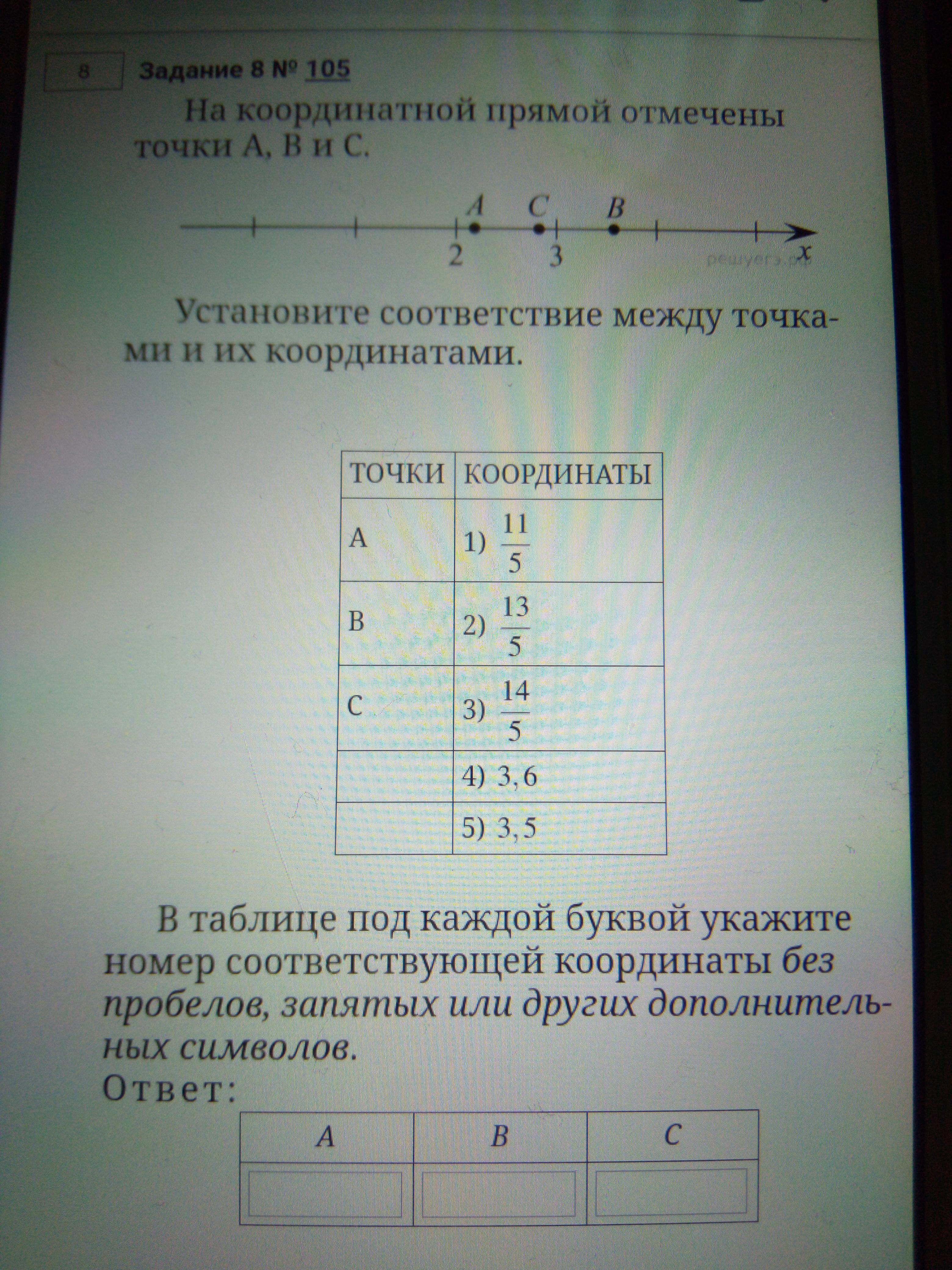 2 11 на координатной прямой. На координатной прямой отмечены точки а в и с. Соответствие между точками и их координатами.