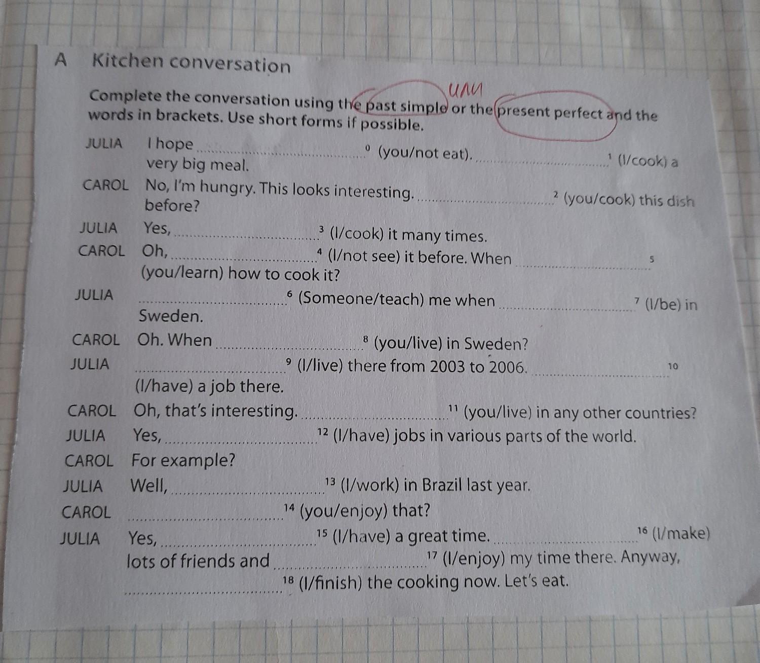 Complete the conversation with the Words in the list how was the job Interview, Anita.