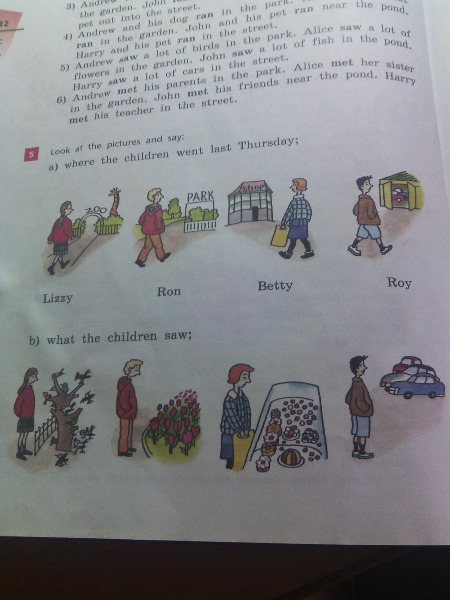 Where are you children. Where the children went last Thursday. Look at the pictures and say. Where are the children. Перевод look at the pictures and say.