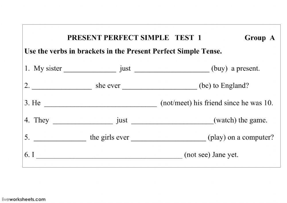 English perfect test. Present perfect в английском языке Worksheets. Present perfect простые упражнения. Упражнения на отработку present perfect. Present perfect упражнения интересные.