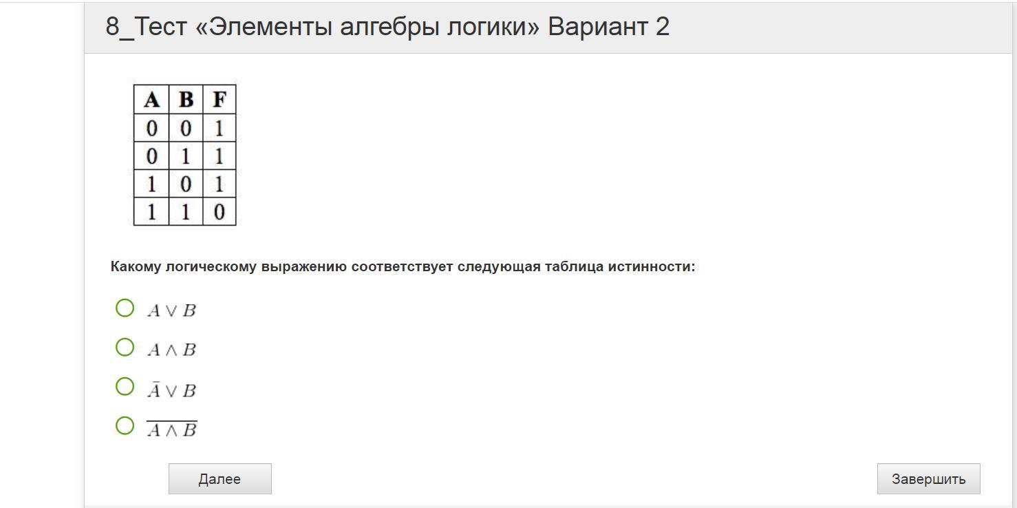 Какое логическое выражение соответствует следующей схеме информатика 8 класс