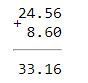 56 24. 8,6 + 24,56 Столбиком. 56:8.