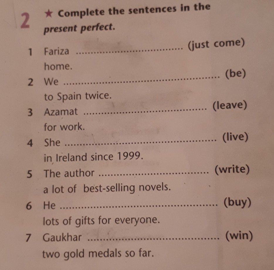 Complete the gadgets in the sentences