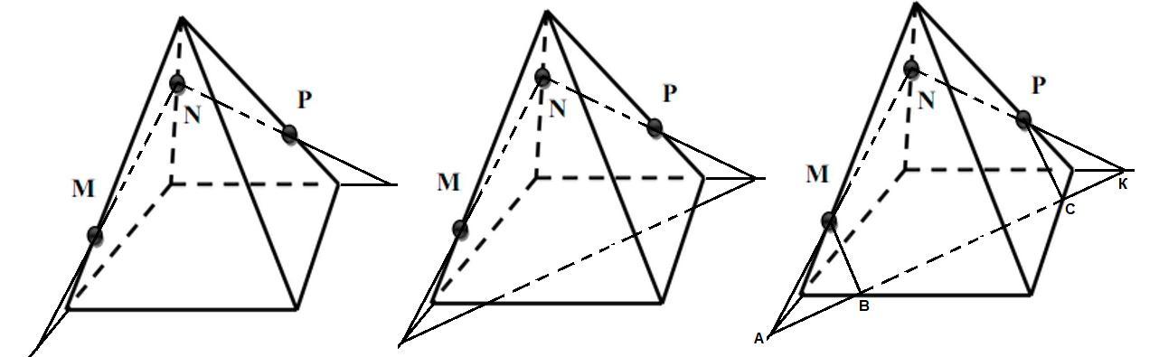 Три точки m n. Сечение пирамиды Евклида. Пирамида сечение 3 точки. Построение сечений пирамиды n p m. Построить сечения пирамиды походящее через точки m n p.
