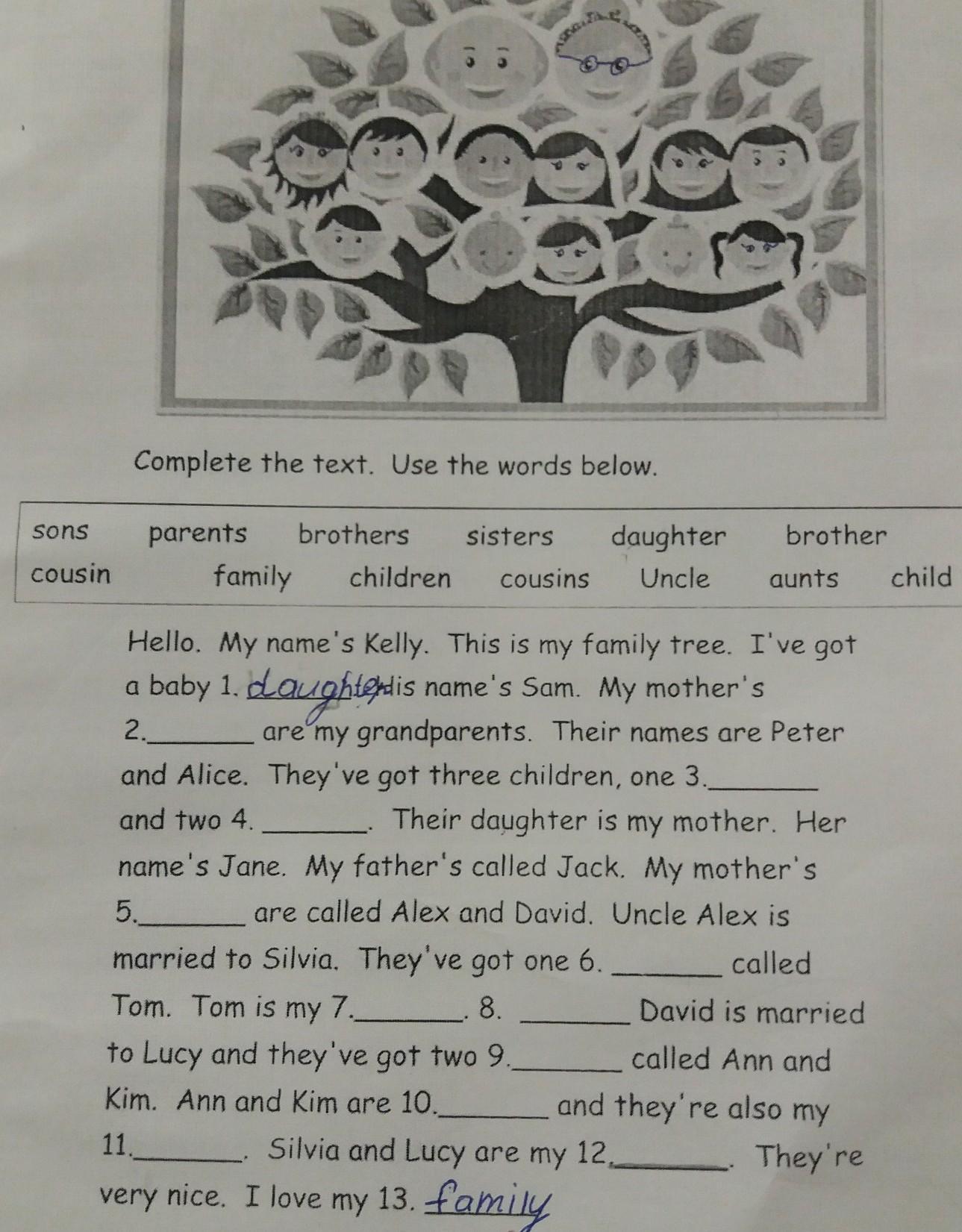 Your parents brothers sisters. Cousin Uncle. • How you get along with your parents, brothers or sisters;. Is your Family is big or not. How you get along with your parents, brothers.