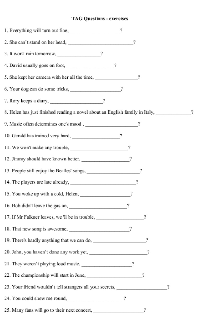 Questions test english. Вопросы Worksheets. Tag questions в английском языке Worksheets. Виды вопросов Worksheets. Tag questions упражнения.