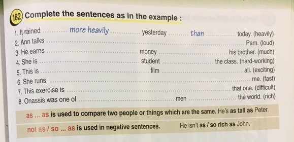 The world is sentences. Complete the sentences as in the example. Complete the sentences as in the example 6 класс. Complete the sentences as in the example ответы. Complete the sentences as in the example 5 класс ответы.