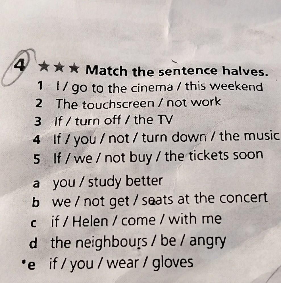 4 match the sentence halves. Match two halves of the sentences. Match the sentences halves. Match two halves of the sentence 5 Grade.