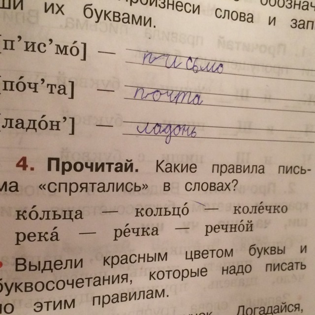 Как понять запиши слова буквами. Запиши звуковые обозначения слов буквами. Рассмотри звуковые обозначения слов. Какие правила письма спрятались в словах кольца кольцо. Прочитай подчеркни буквы в которых спрятался правило письма.