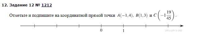 Отметьте и подпишите на координатной прямой точки