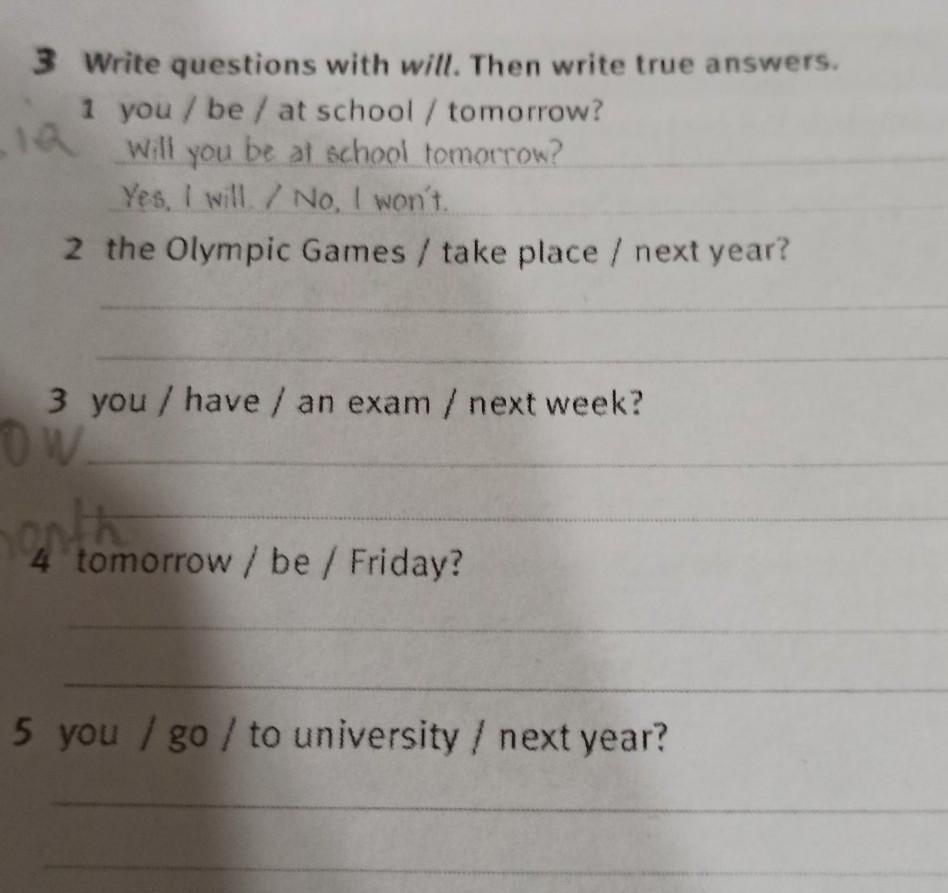 Write questions and true answers. Write true answers to the questions. write the questions and then write answers that are true for you .name:. как переводится write true answers the question. write questions using the words given then write answers are true for you.
