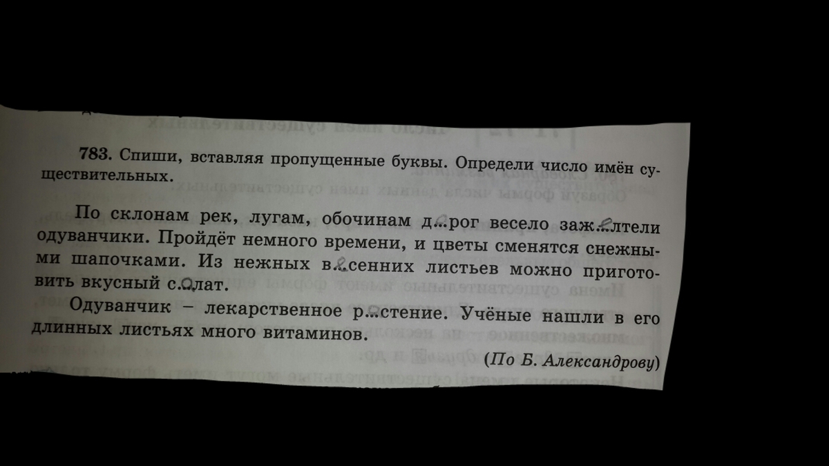 Спишите определите число имен существительных. Заранее спасибо за ответ