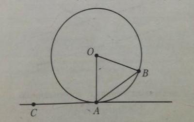 На рисунке 211 изображена окружность с центром о ав касательная