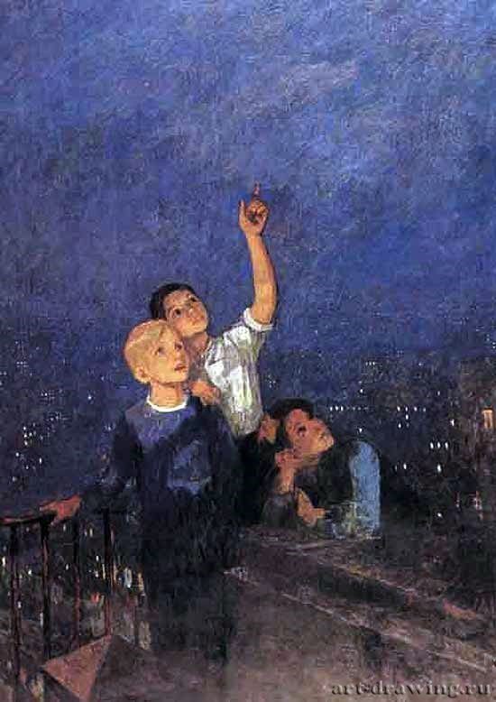 Свистящий мальчик картина