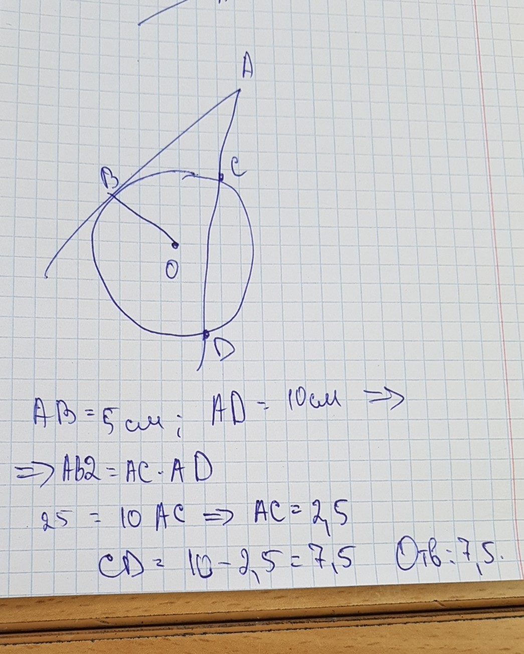 Из точки вне окружности проведена касательная. Касательная ab. АВ касательная ад секущая АВ =2 см. Через точку проведена касательная. Через точку а проведены касательная АВ.