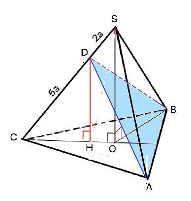 Sabc треугольная пирамида 15 3 3