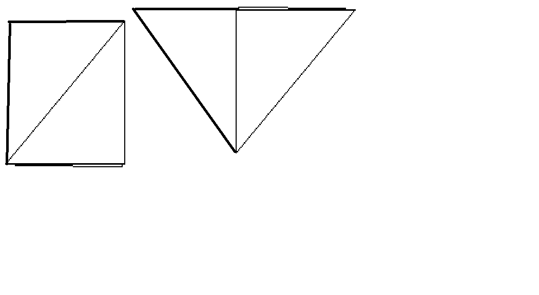 Раздели треугольник на 2 неравные части. Разделить треугольник на 2 неравные части. Раздели квадрат на неравные части. Неравные углы из бумаги.