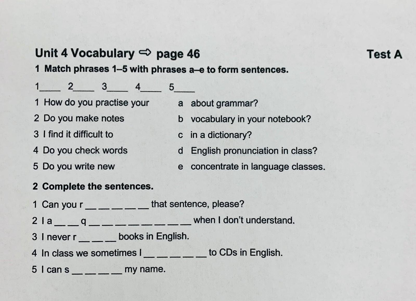 Vocabulary pages. B Vocabulary. Make Notes. 10 Main Vocab for b1.