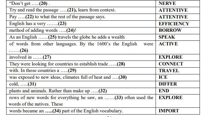 Read the text below. Word formation use the Word in Capitals to form a Word that Fits in the gap the Magazine comes out 8класс WF 2. In the end или at the end. Use the Words given in Capitals at the end of each line to form.