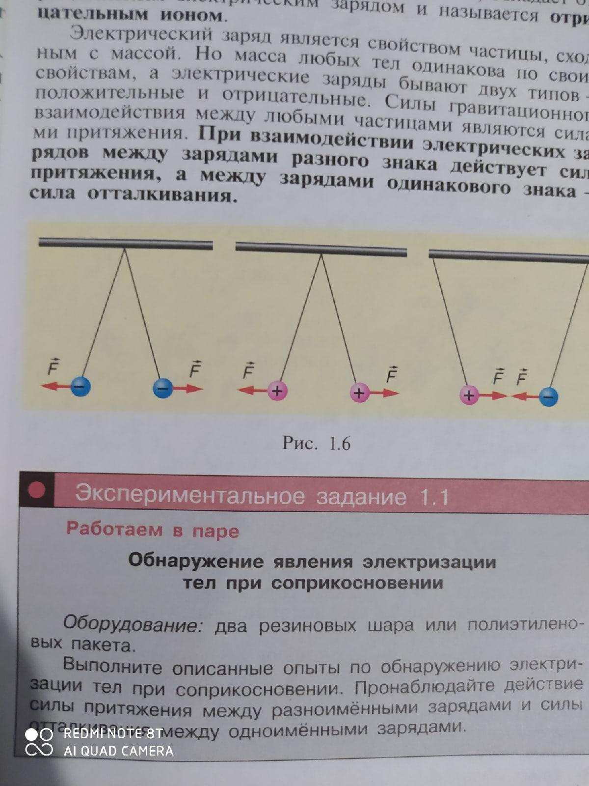 На столе находится электроскоп шару которого сообщен положительный заряд какое поле существует тест