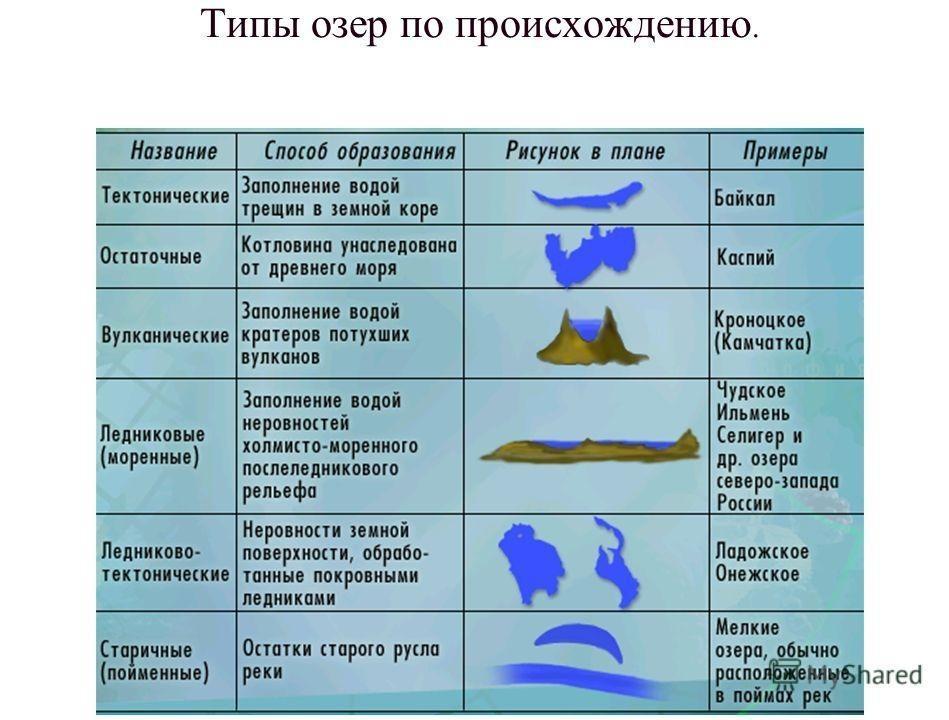 Типы озерных котловин озеро в грабене примеры