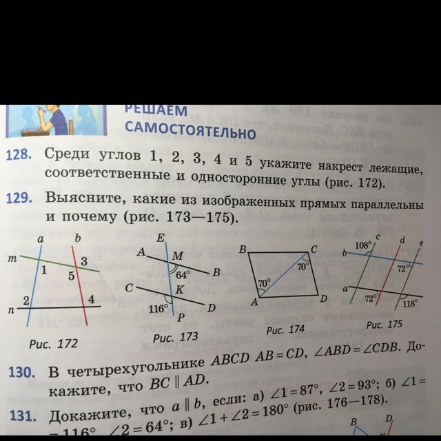 Какая из прямых изображенных