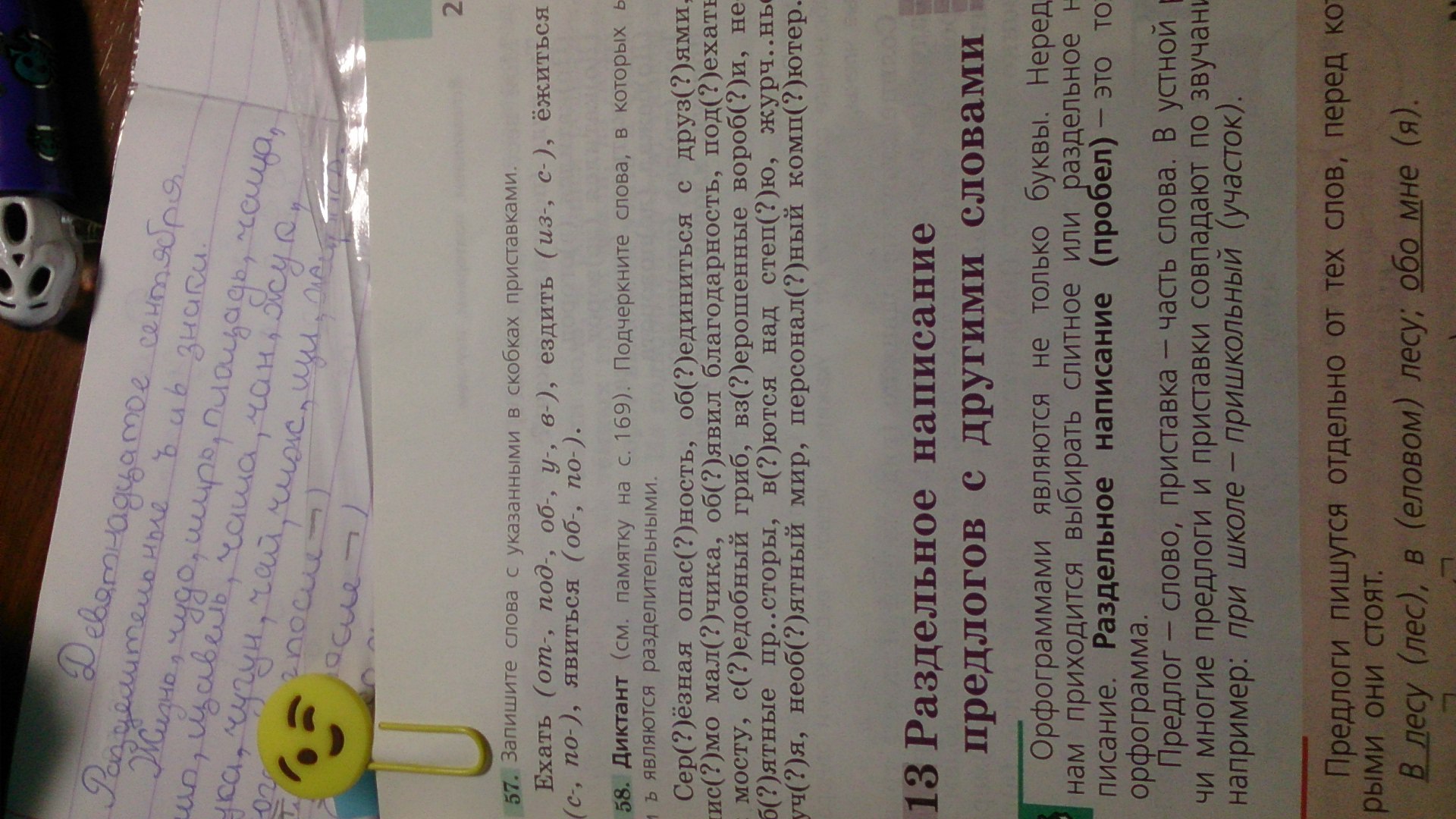 Подчеркните слова в которых ь и. Серьезная опасность русский язык 5 класс. Слова которые подчеркивают. Русский язык 5 класс упражнение 58. Роль мягкого знака в русском языке.