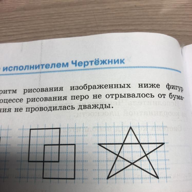 Ниже изображены. Составь алгоритмы рисования изображенных ниже фигур. Составьте алгоритм рисования изображенных ниже фигур так. Составьте алгоритм рисование ниже фигур так чтобы. Составьте программу рисования данной фигуры не отрывая пера.