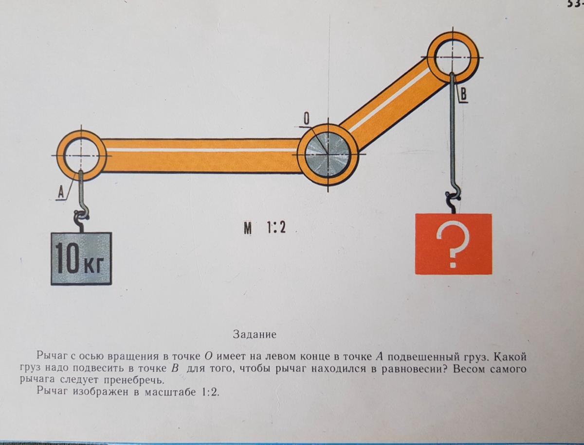 Рычаг с двумя опорами