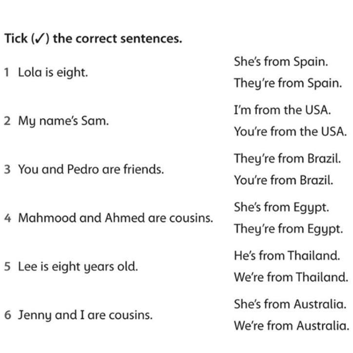 Click the correct sentence