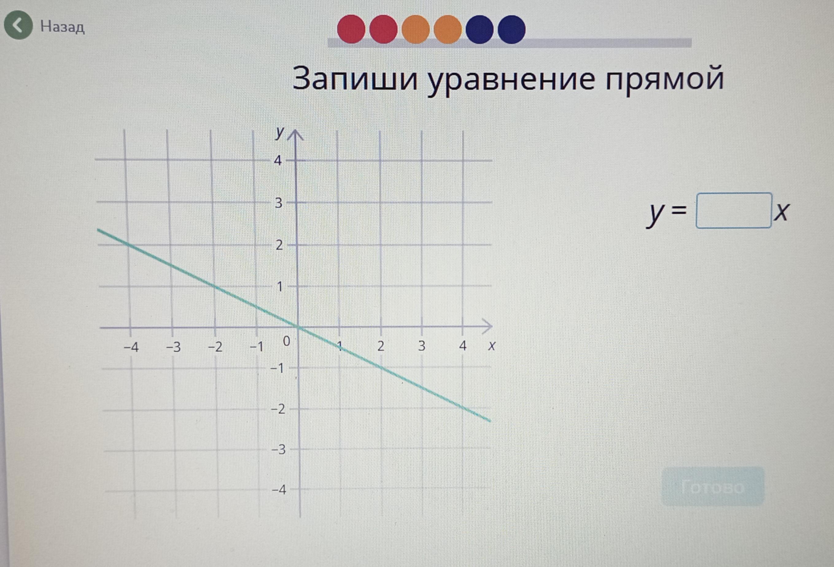 Прямая y 1