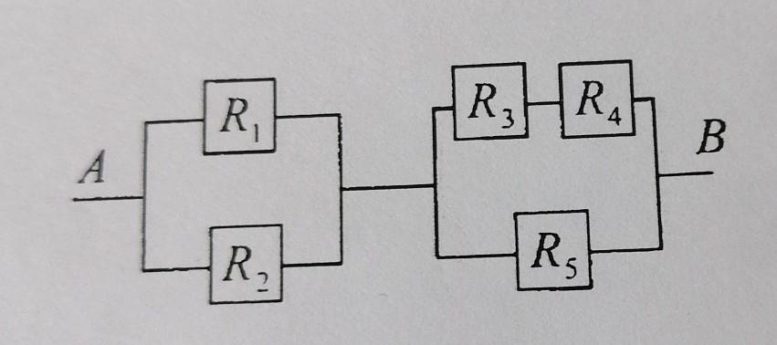 Сопротивление участка цепи изображенного на рисунке равно 12 ом 4 ом 5 ом