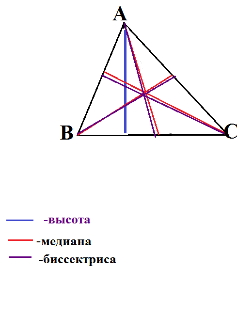 Высота треугольника рисунок