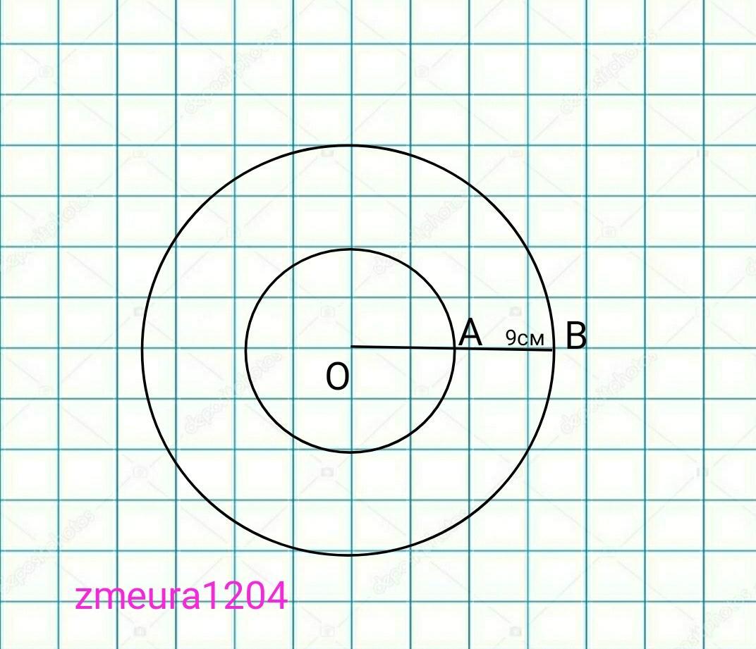 Окружность с радиусом корень из 5. Две концентрические окружности. Окружность ограниченная двумя концентрическими окружностями. Четыре концентрические (т. е. с общим центром) окружности.. Что означают две концентрические окружности.