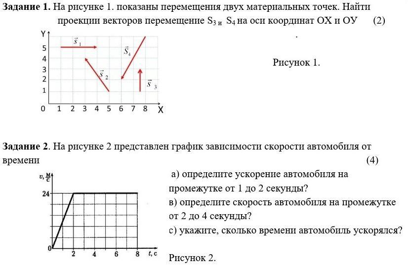 На рисунке 182 показаны перемещения трех материальных точек s1 s2 s3 найдите координаты начального