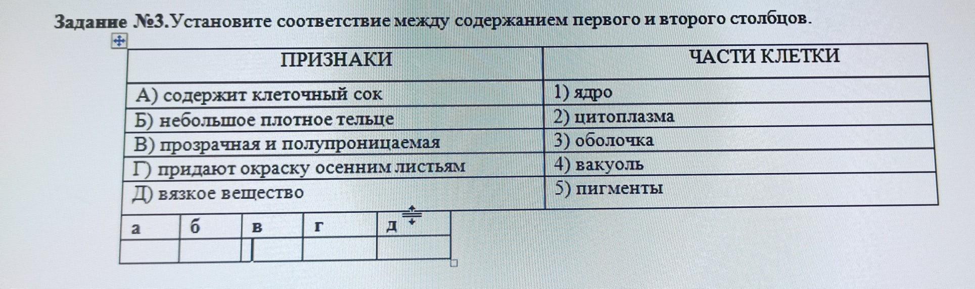 Установите соответствия между предложениями первого столбца таблицы и схемами второго столбца