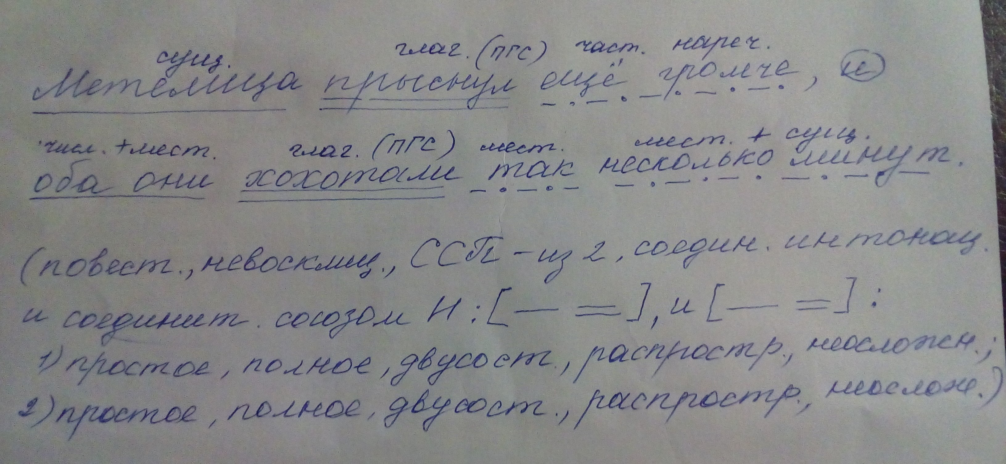 Из коридора по деревянной лестнице дети поднялись на чердак синтаксический разбор