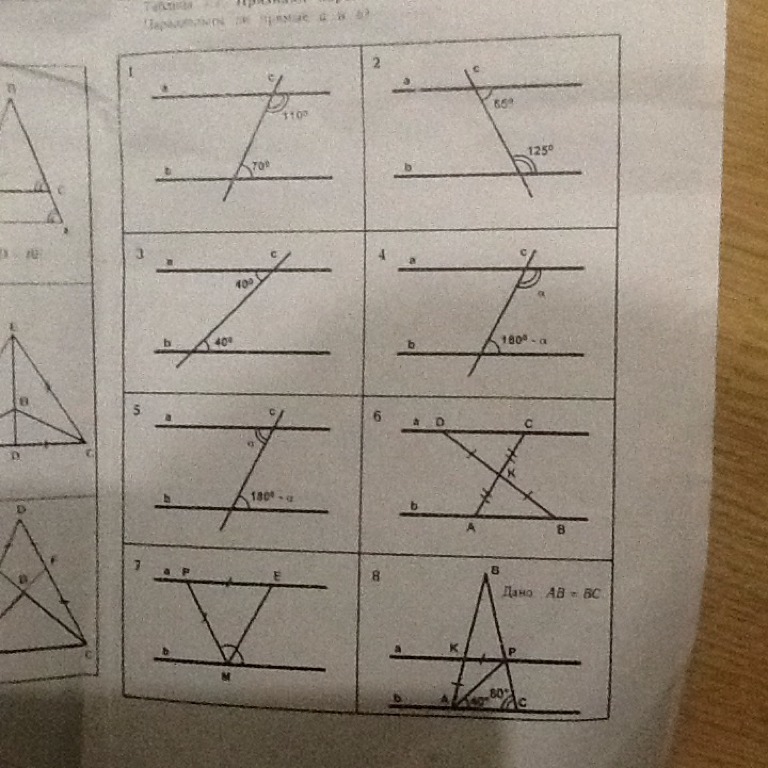 Параллельны ли a и b