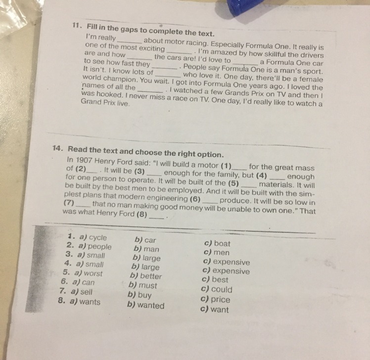 Complete the text. Fill in the gaps to complete the. Read the text and choose the right option. Fill in the gaps to complete the text i'm really about Motor Racing. Fill in the gaps to complete the text 6 класс i'm really.