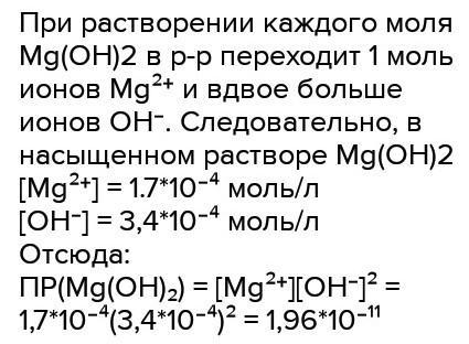 Гидроксид магния образование