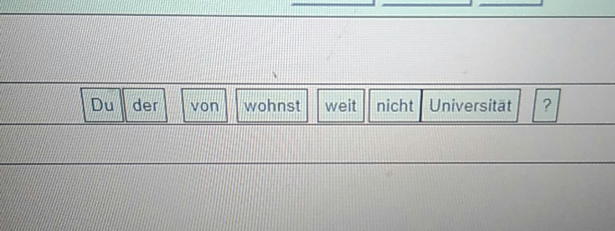 Nicht weit von