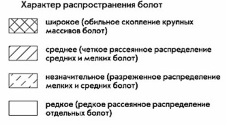 Обозначьте штриховкой коричневого цвета районы где плотность