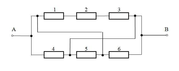 Цепи состоящие из резисторов. Перемычка в электрической цепи. Перемычка в электрической цепи с резисторами. Схема с перемычкой резисторы. Электрическая цепь из 4 резисторов.