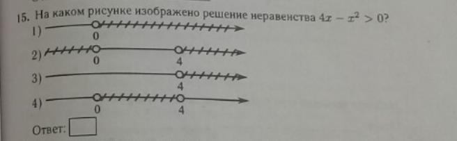 Укажите неравенство решение которого изображено на рисунке x2 64 больше 0