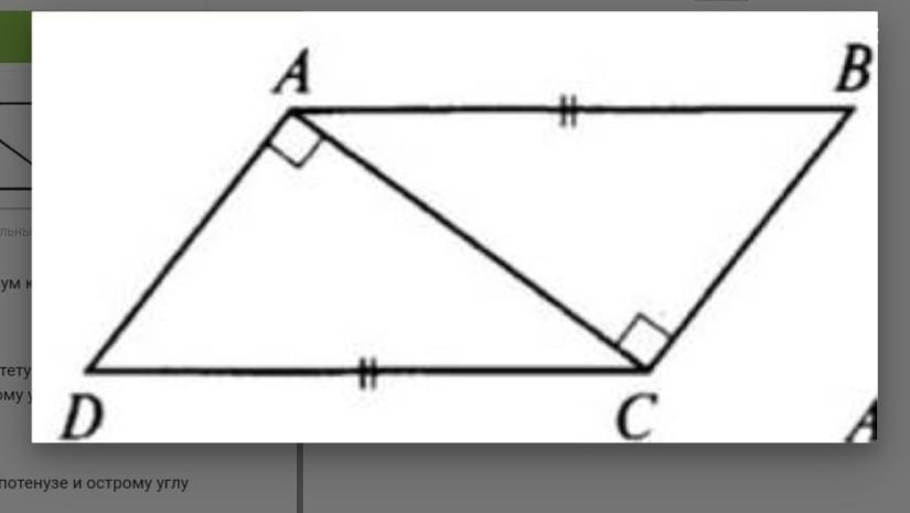 Укажите признак равенства прямоугольных треугольников изображенных на чертеже тест ответы на вопросы