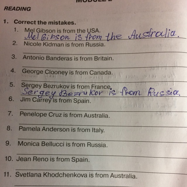 10 read and correct. Correct the mistakes английский язык. Correct the mistakes 5 класс. Read and correct the mistakes 4 класс. Correct the mistakes упражнения 3 класс.