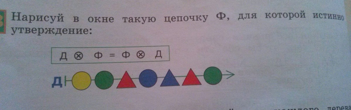 Нарисуй в окне такую цепочку цепочек w длины 6 чтобы все эти утверждения были истинными