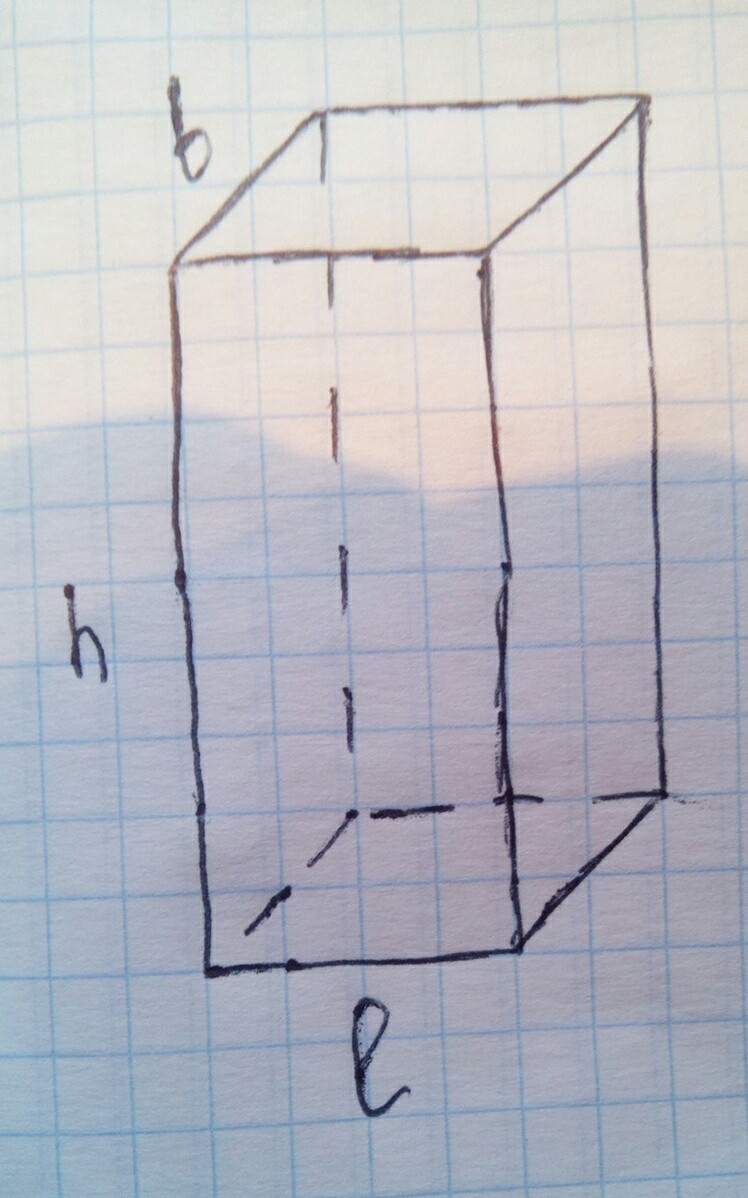 Параллелепипед прямоугольный нарисовать по клеточкам