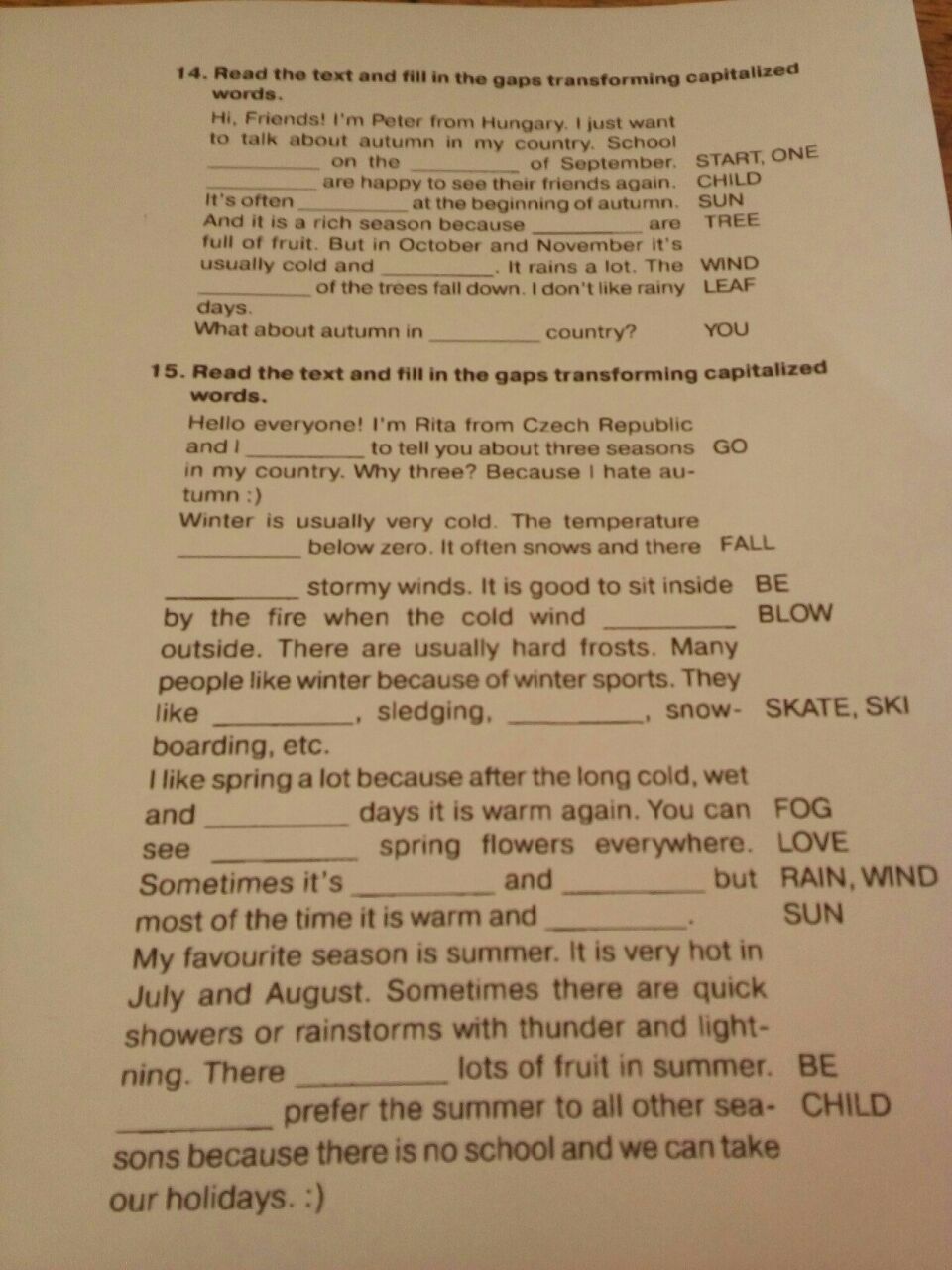 Doctors in britain are worried because british teenagers. Fill in the gaps. Read the text and fill in the gaps transforming capitalized words 6 класс английский на фокусе. Complete the text transforming capitalized words. Read the text and fill in the gaps transforming capitalized words 6 класс.