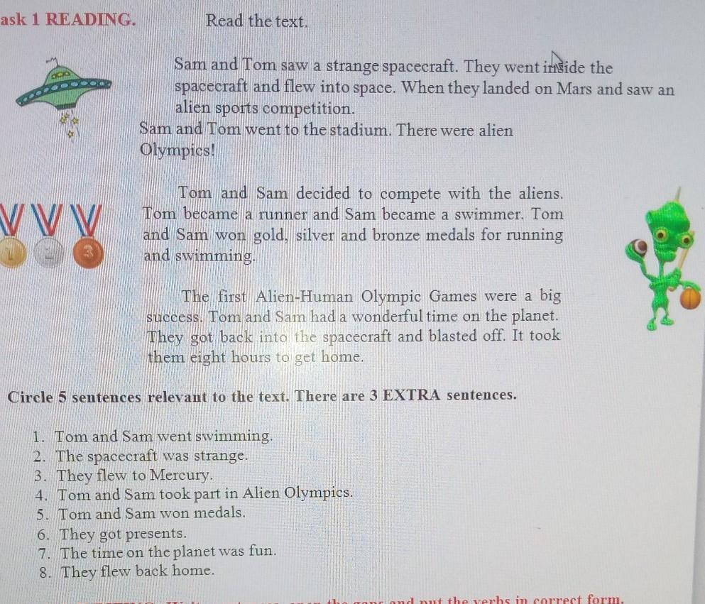 There is one extra sentence. There is one extra sentence